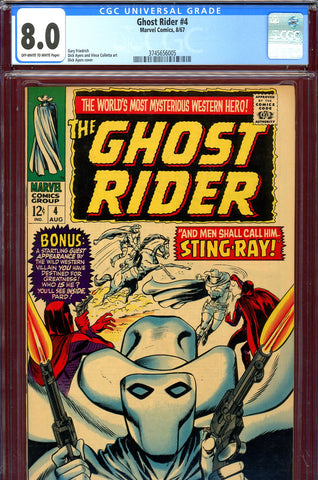 Ghost Rider #4 CGC graded 8.0 - western series 1967 - SOLD!