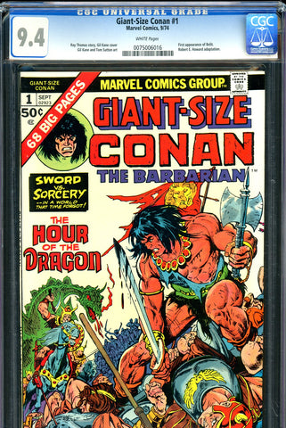 Giant-Size Conan #1 CGC graded 9.4 - Gil Kane cover/art - SOLD!