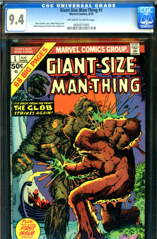 Giant-Size Man-Thing #1 CGC graded 9.4 - Ploog a/c - SOLD!