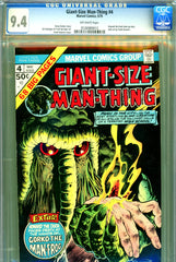 Giant-Size Man-Thing #4 CGC graded 9.4 - classic-c  1st solo H.T.D. story