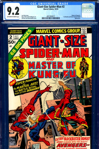 Giant-Size Spider-Man #2 CGC graded 9.2 - Romita cover - SOLD!