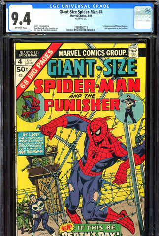 Giant-Size Spider-Man #4 CGC graded 9.4 - third Punisher 1st Moses Magnum