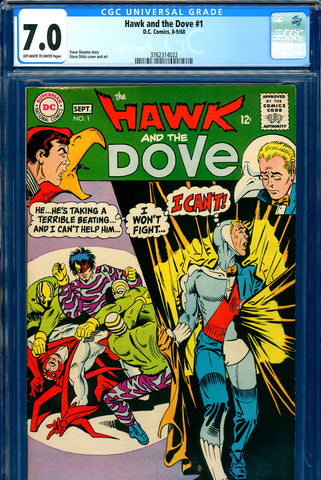 Hawk and the Dove #1 CGC graded 7.0 second ever appearance - SOLD!