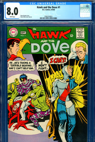 Hawk and the Dove #1 CGC graded 8.0 second ever appearance - SOLD!