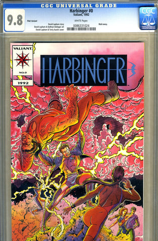 Harbinger #0  CGC graded 9.8  -HG- pink variant SOLD!