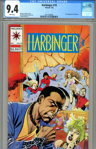 Harbinger #19  CGC graded 9.4 - first Stunner