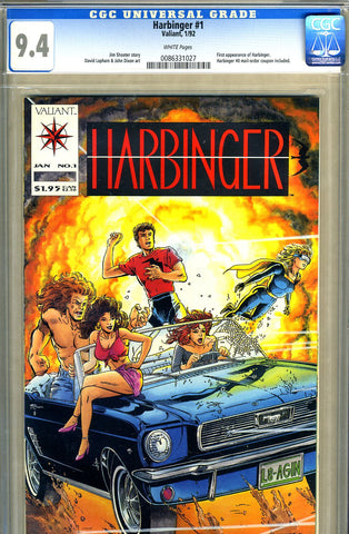 Harbinger #01  CGC graded 9.4 - first appearance SOLD!