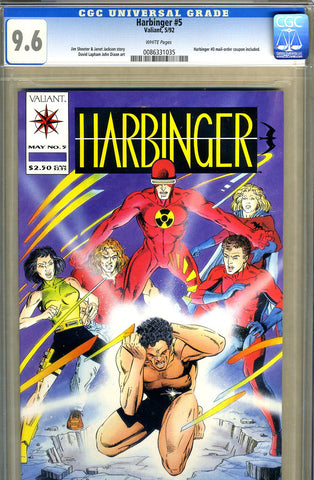 Harbinger #5  CGC graded 9.6 - low print run SOLD!