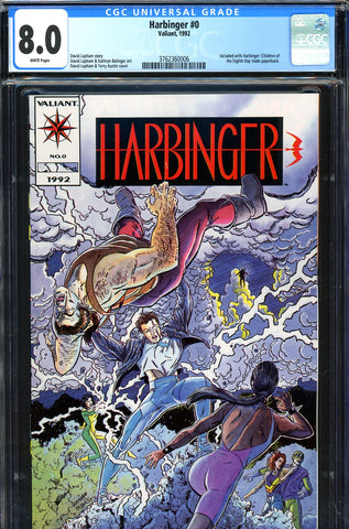 Harbinger #0  CGC graded 8.0 - included w/trade paperback