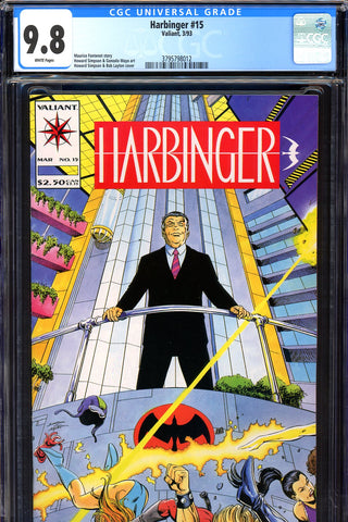 Harbinger #15  CGC graded 9.8 - HIGHEST GRADED - SOLD!