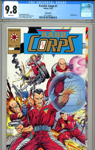 H.A.R.D. Corps #1 CGC graded 9.8 HIGHEST GRADED Gold Edition - SOLD!