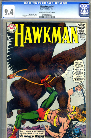 Hawkman #06   CGC graded 9.4 - SOLD