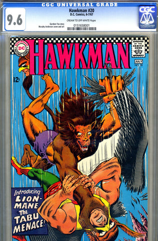 Hawkman #20   CGC graded 9.6 - SOLD