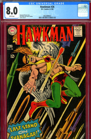Hawkman #26 CGC graded 8.0 - black cover - SOLD!