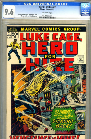 Hero For Hire #02  CGC graded 9.6 - SOLD!