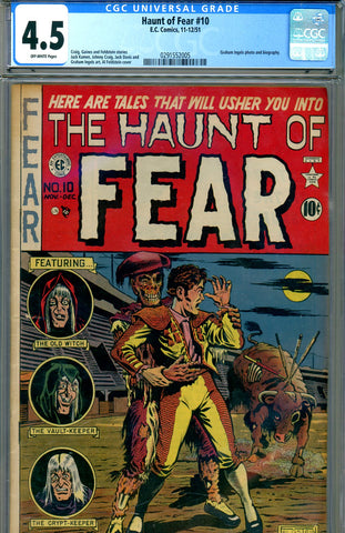 Haunt Of Fear #10 CGC graded 4.5 SOLD!