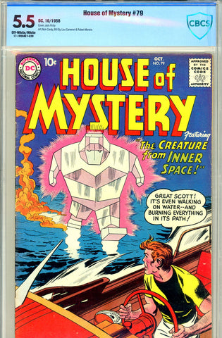 House of Mystery #079 CBCS graded 5.5 (1958) - SOLD!
