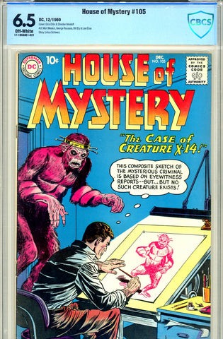 House of Mystery #105 CGC/CBCS graded 6.5 (1960) SOLD!