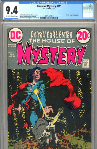 House of Mystery #211 CGC graded 9.4  Wrightson c/a SOLD!