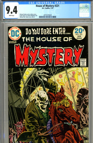 House of Mystery #221 CGC graded 9.4 Wrightson cover SOLD!