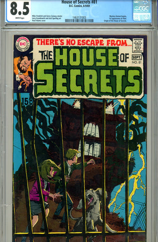 House of Secrets #081 CGC graded 8.5 mega key WP SOLD!