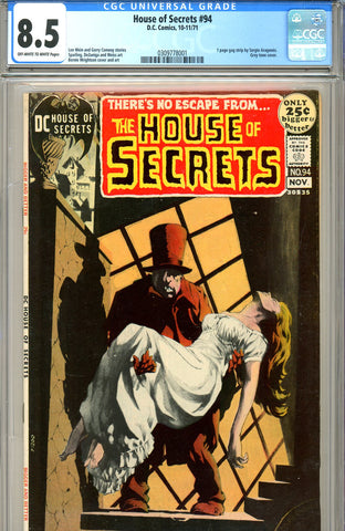 House of Secrets #094 CGC graded 8.5 Wrightson c/a SOLD!