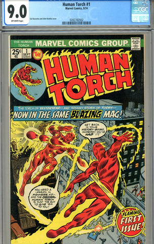 Human Torch #01 v1974   CGC graded 9.0 - SOLD!