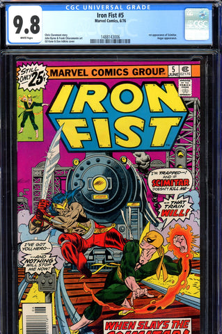 Iron Fist #05 CGC graded 9.8 - first app of Scimitar - SOLD!