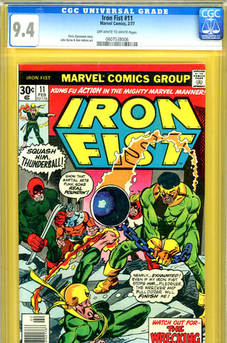 Iron Fist #11 CGC graded 9.4 - Wrecking Crew cover and story - SOLD!