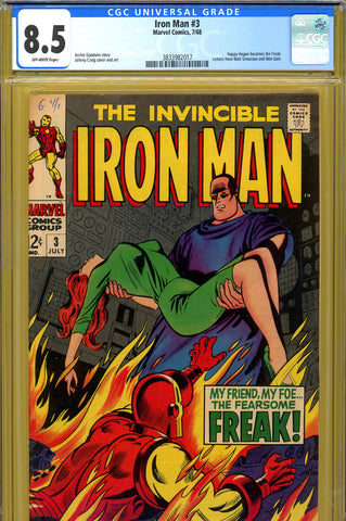 Iron Man #003 CGC graded 8.5 - Johnny Craig cover/art - SOLD!