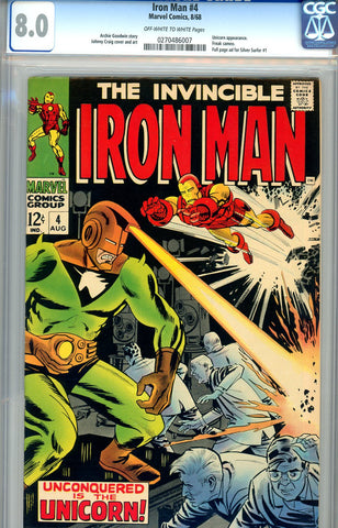Iron Man #04  CGC graded 8.0 SOLD!