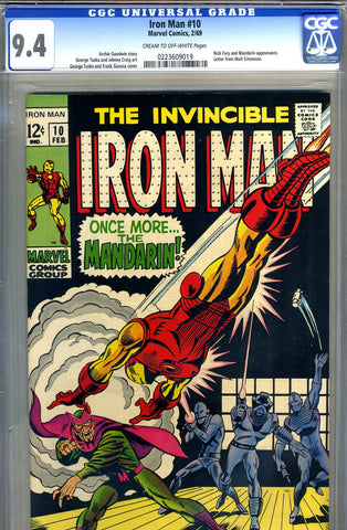Iron Man #10  CGC graded 9.4 - SOLD!