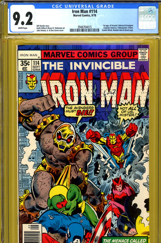 Iron Man #114 CGC graded 9.2 - first appearance of Arsenal