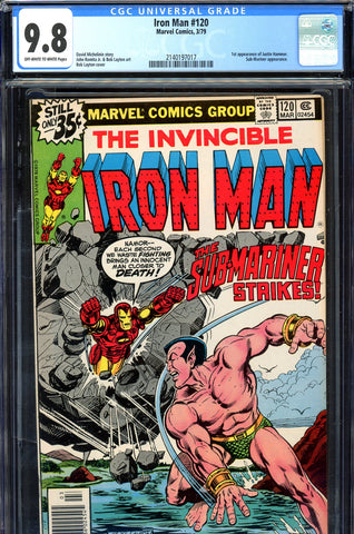 Iron Man #120 CGC graded 9.8 - HIGHEST GRADED key book - SOLD!