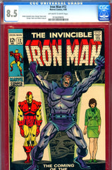 Iron Man #012 CGC graded 8.5 origin/1st appearance of the Controller