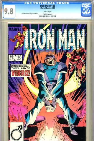 Iron Man #186 CGC graded 9.8 - first Vibro - SOLD!