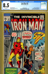 Iron Man #035 CGC graded 8.5 - Nick Fury and Daredevil x-over