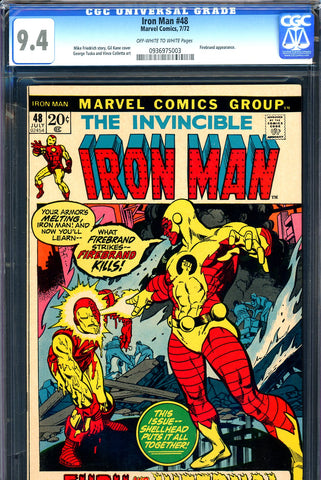 Iron Man #048 CGC graded 9.4 - Firebrand c/s - SOLD!