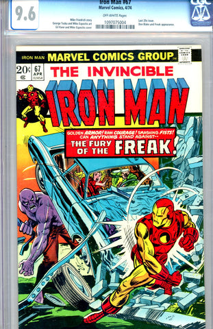 Iron Man #67 CGC graded 9.6 SOLD!