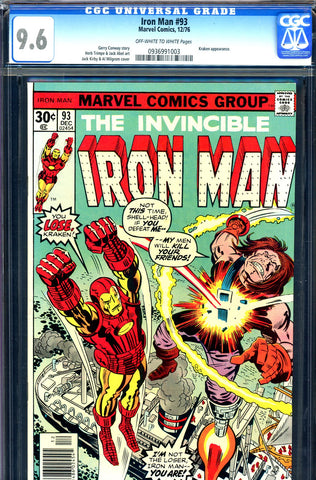 Iron Man #093 CGC graded 9.6 Commander Kraken - SOLD!