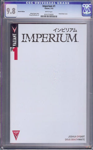 Imperium #1  CGC graded 9.8 - Sketch Edition - HIGHEST GRADED - SOLD!