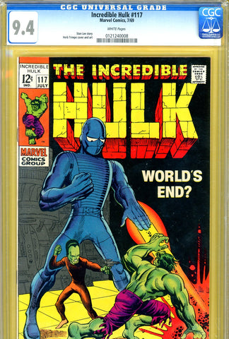 Incredible Hulk #117 CGC graded 9.4 "Leader" cover and story - SOLD!