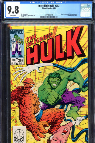 Incredible Hulk #293 CGC graded 9.8 - HG  battle cover vs Thing - SOLD!