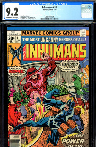 Inhumans #11 CGC graded 9.2 - Pollard & Milgrom cover Pollard & Mooney art