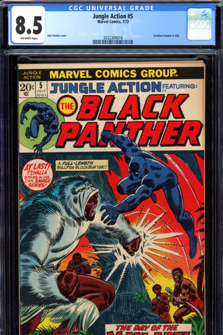Jungle Action #5 CGC graded 8.5 - first Black Panther in title SOLD!
