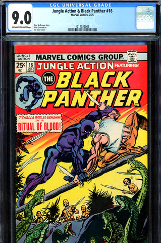 Jungle Action & B.P. #16 CGC graded 9.0 Gil Kane cover