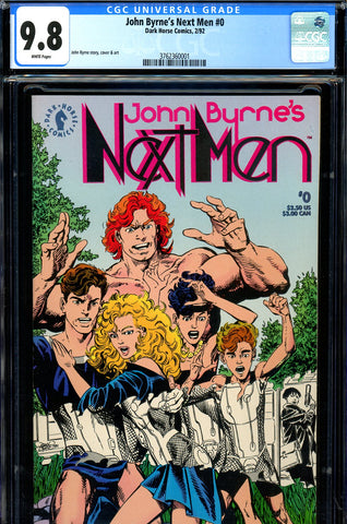 John Byrne's Next Men #0 CGC graded 9.8 - HIGHEST GRADED - SOLD!