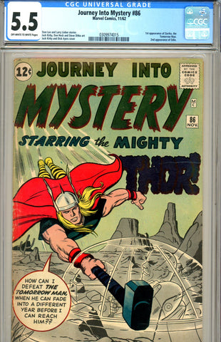 Journey into Mystery  #086 CGC graded 5.5 first FULL Odin appearance SOLD!