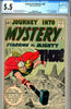 Journey into Mystery  #086 CGC graded 5.5 first FULL Odin appearance SOLD!