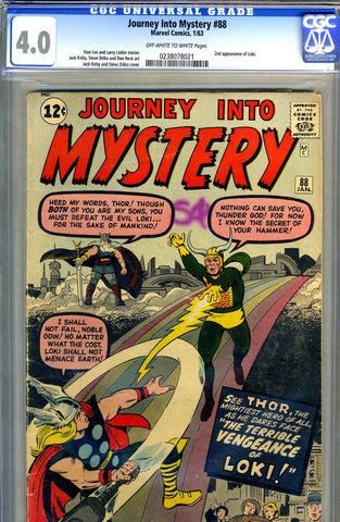 Journey into Mystery #088  CGC graded 4.0 - second Loki - SOLD